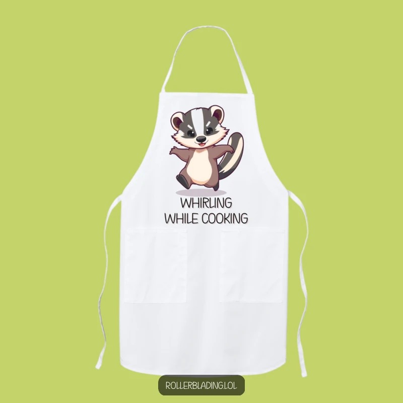 Funny Chef Badger Apron - Energetic Kitchen Gift, Whimsical Cookwear