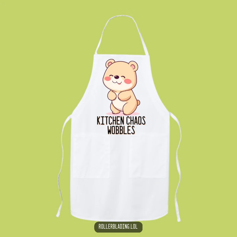Funny Giggling Bear Apron: Hilarious Kitchen Helper with a Wobble