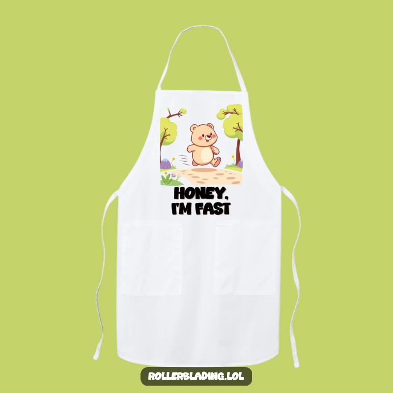 Funny Proud Bear Speeding Apron - Cook Up Laughs in the Kitchen