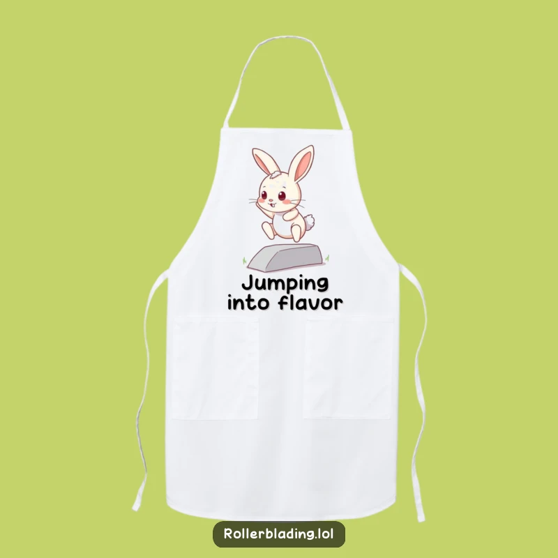 Funny Curious Bunny Apron: Cook with Brave Bunny Flair and Style