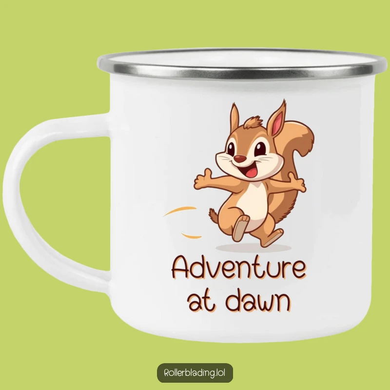 Funny Squirrel Speedster Camping Mug: Fuel Your Adventures with This Hilarious Outdoor Mug