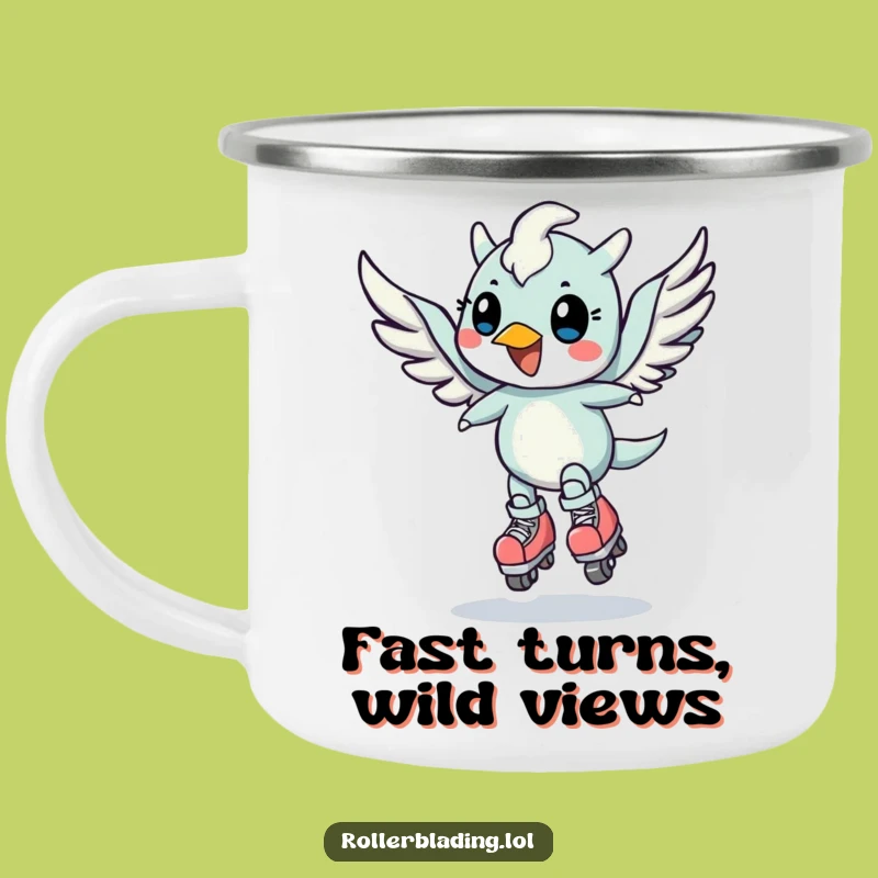 Funny Winged Creature Speed Mug: Adventure on Wheels