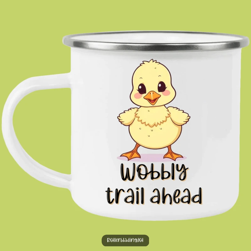 Funny Wobbly Duckling Camping Mug - Unsteady Adventures, Adorable Charm, Humorous Gift