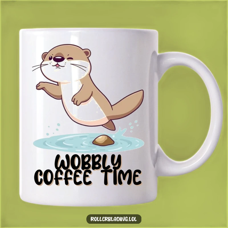 Funny Otter Jumping Mug - Giggling Wobble Gift Idea
