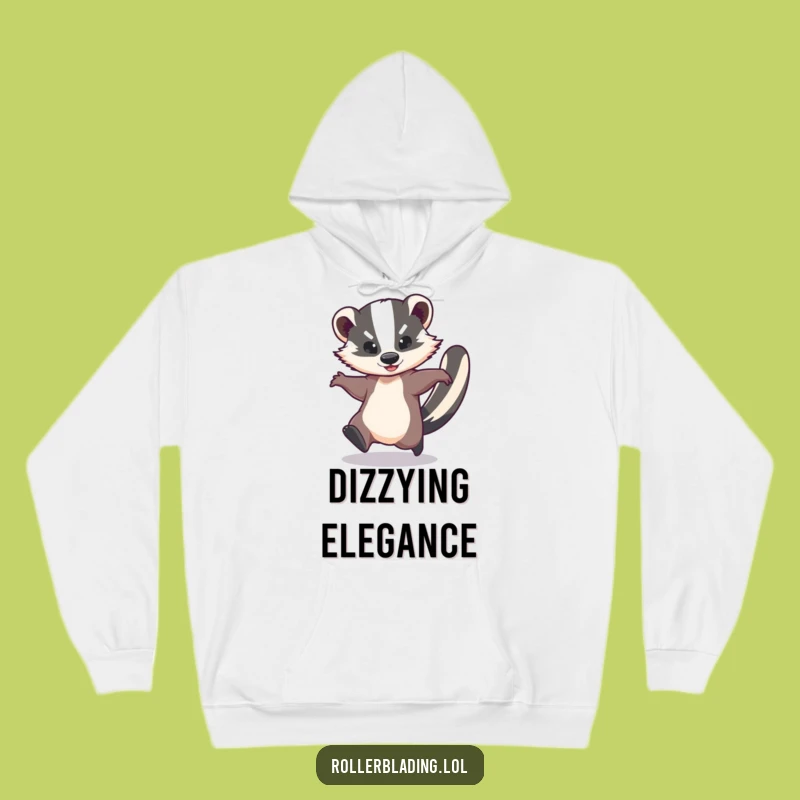Funny Whirlwind Badger Hoodie - Cozy Fun Gift, Dynamic Apparel