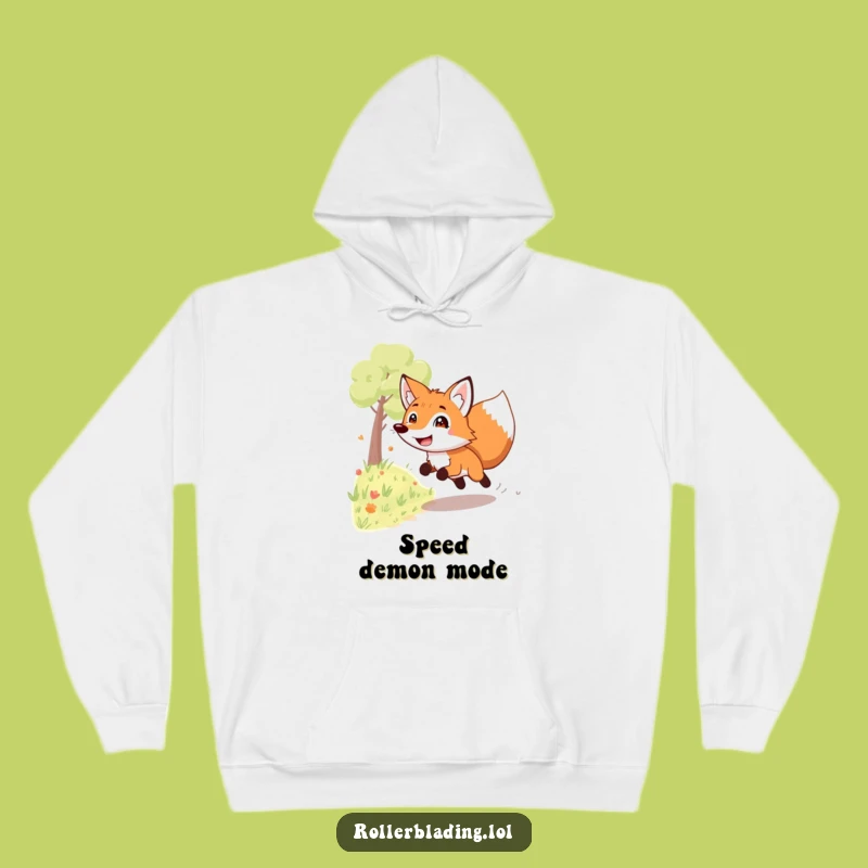 Funny Grinning Fox Hoodie: Cozy Up with a Playful Fox's Speedster Style