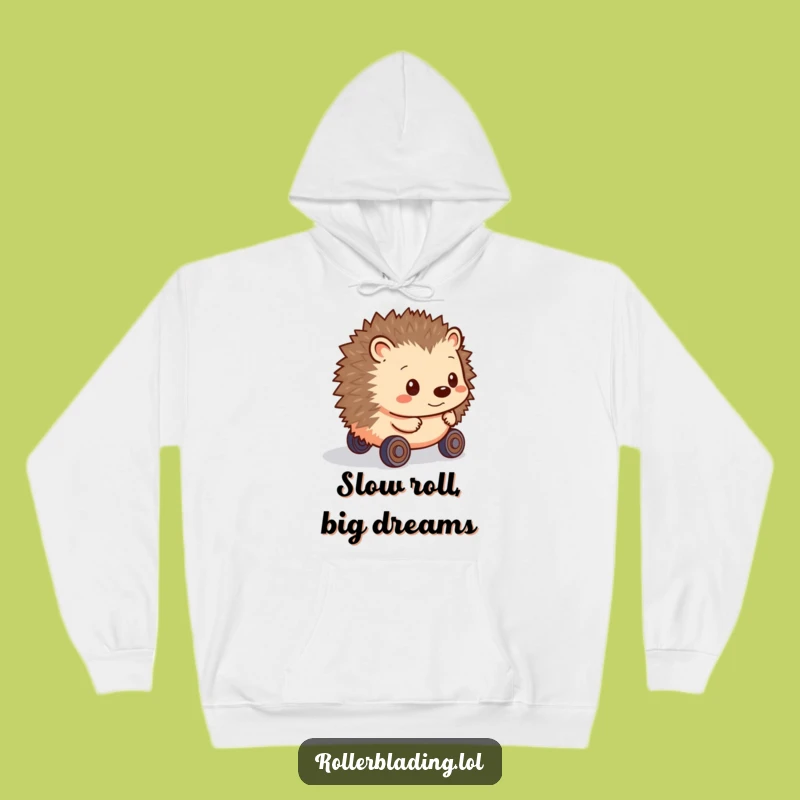 Funny Hedgehog Hoodie: Cozy Cautious Roller Design, Ultimate Funny Gift