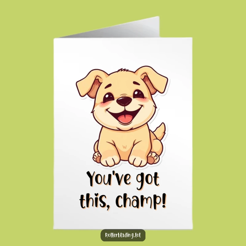 Free Printable Congrats Card: Joyful Pup Rolling Downloadable Gift!