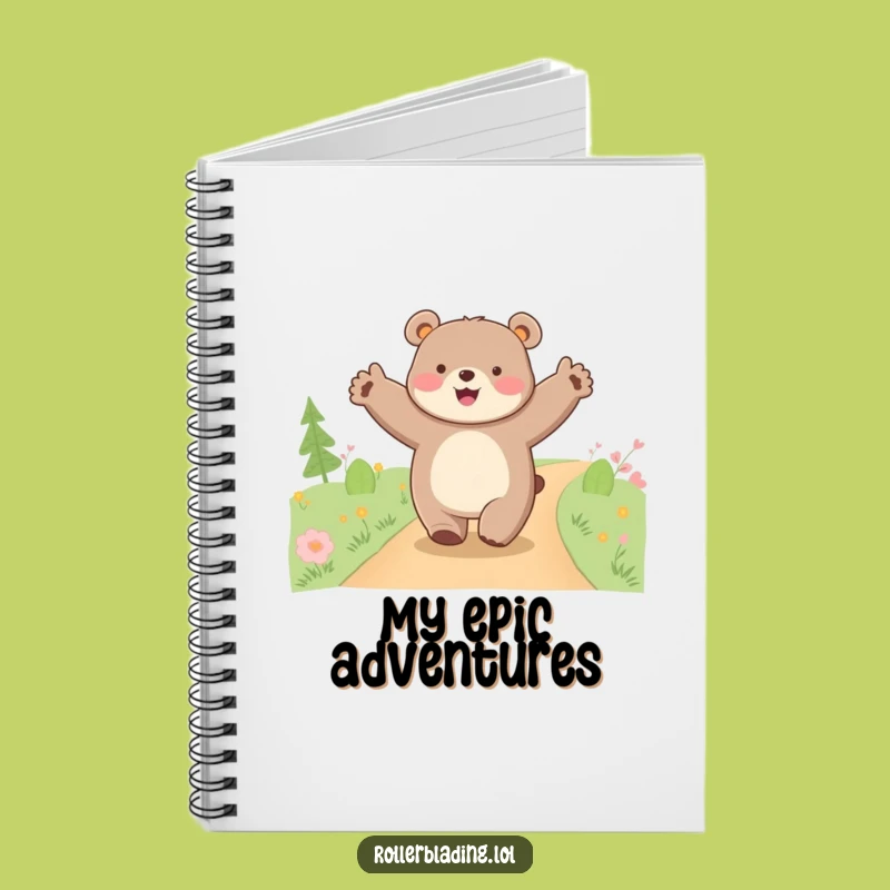 Funny Happy Bear Cruising Notebook: Jot Down Adventures with Joy