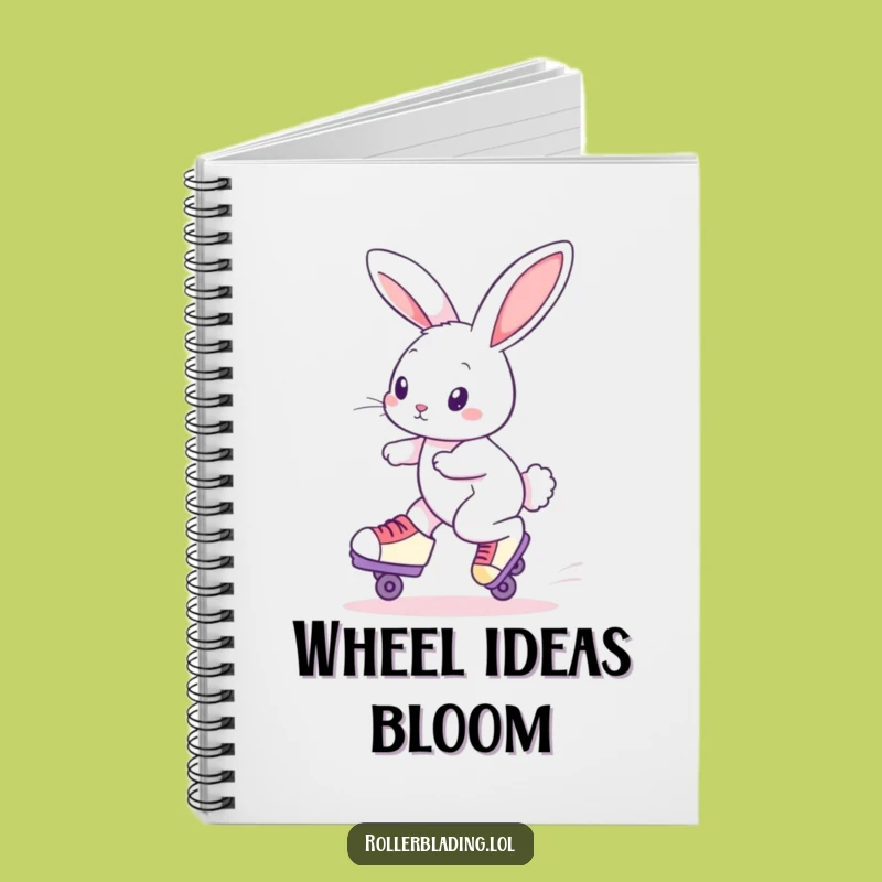 Funny Roller Skating Rabbit Notebook: Jot Down Ideas with a Curious Friend's Flair