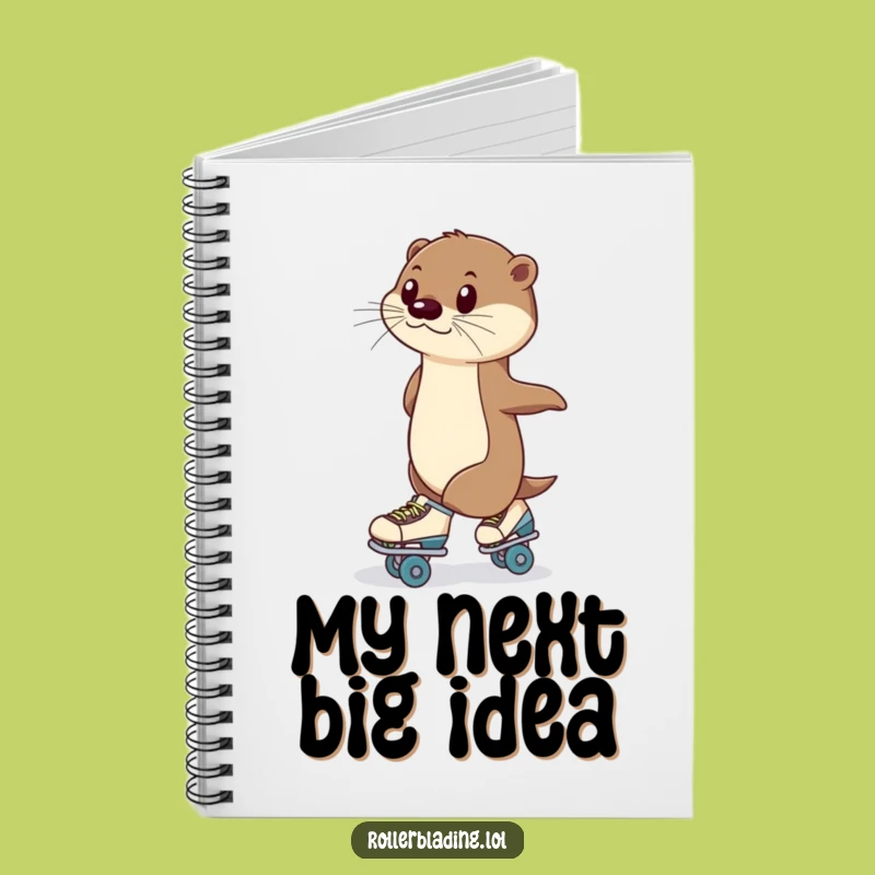 Funny Otter Roller Skating Notebook: Poised Ideas for Hilarious Notes