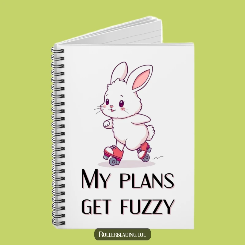Funny Bunny Roller Skating Notebook: Jot Down Cute Ideas