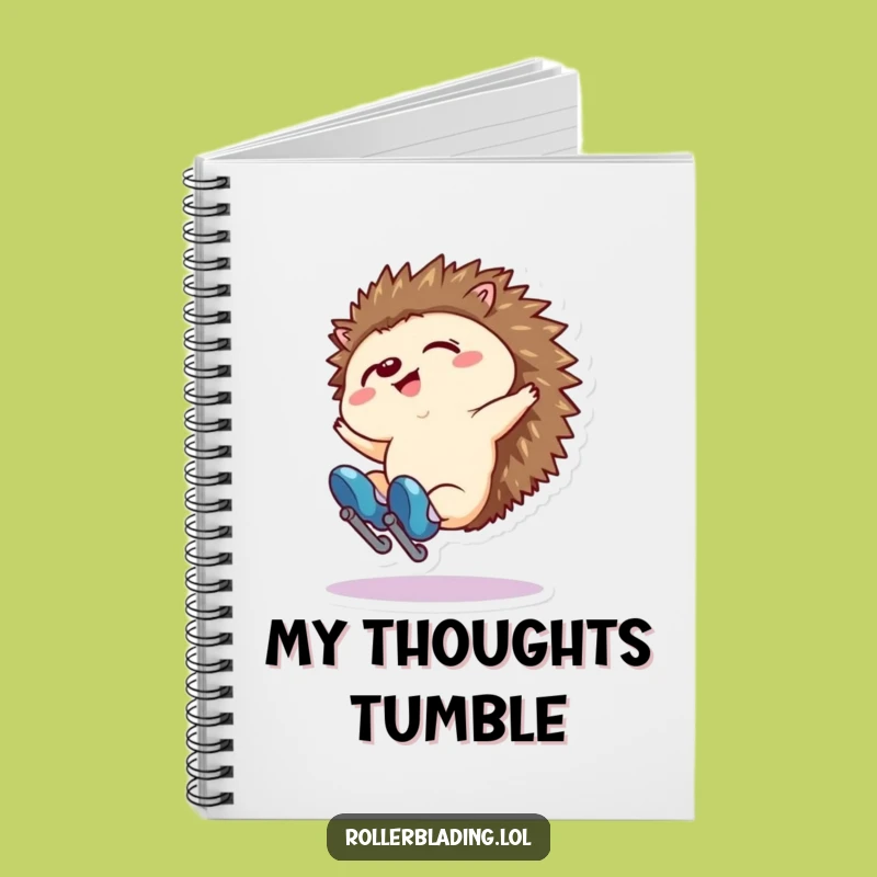 Funny Hedgehog Fall Notebook: Jot Down Mishaps, Perfect Gift for Planners