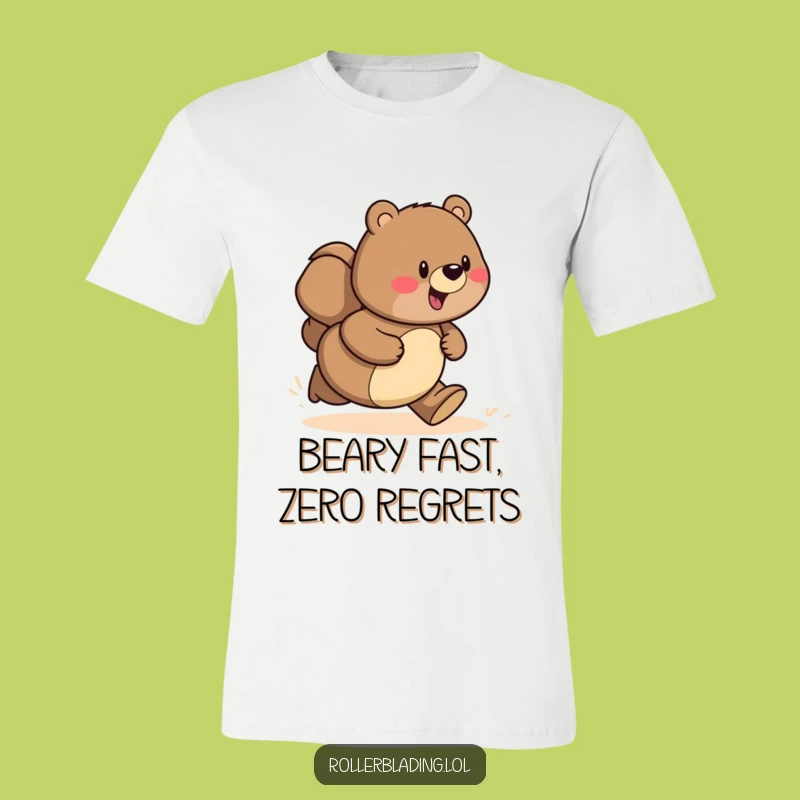 Funny Bear Speeding T-Shirt: Proudly Roam in Style, Perfect Funny Gift