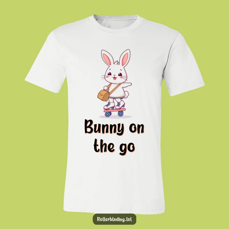 Funny Bunny Roller Skate Pro Tee: Balance, Style, and Laughs
