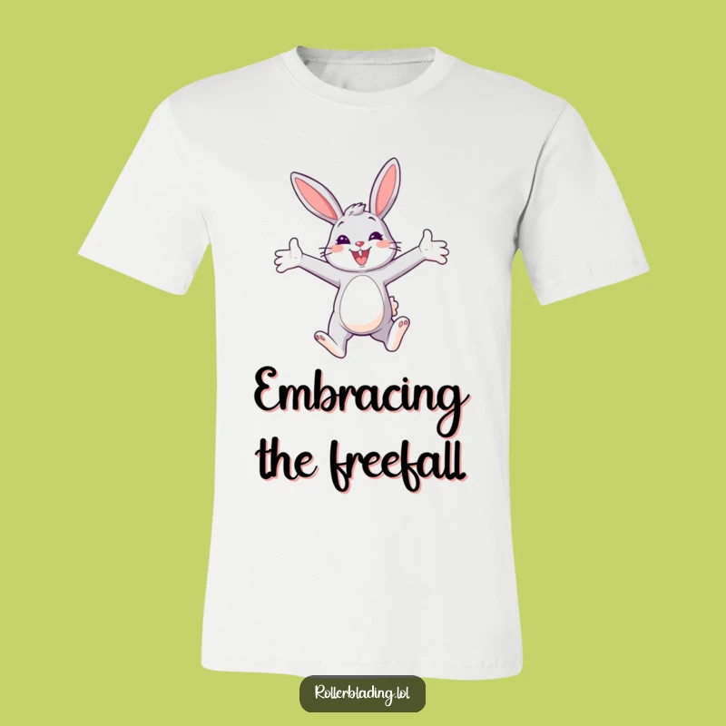 Funny Bunny Paraglider T-Shirt: Confident & Smiling Flight Tee