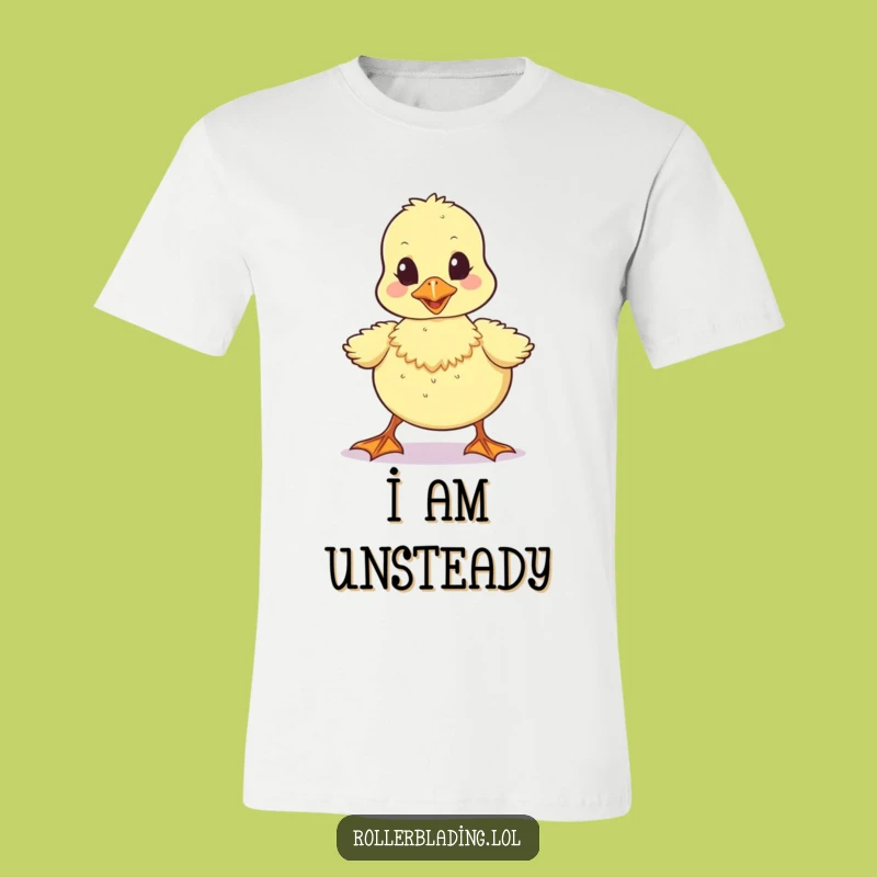 Funny Wobbly Duckling T-Shirt - Unsteady Steps, Adorable Humor Gift