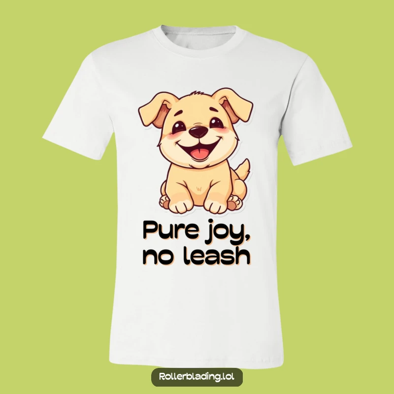 Funny Pup T-Shirt - Roll with Laughter, Hilarious Dog Gift