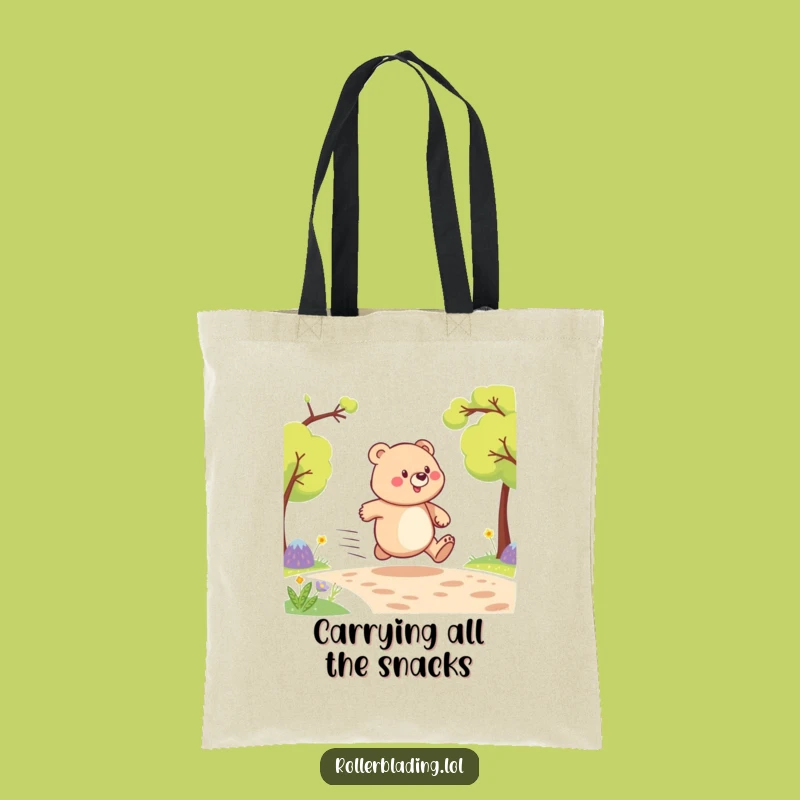 Funny Proud Bear Speeding Tote Bag - Carry Your Laughs in Style